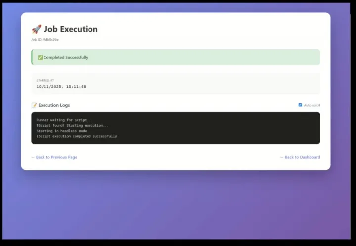 Step 3: User launches the workflow at scale